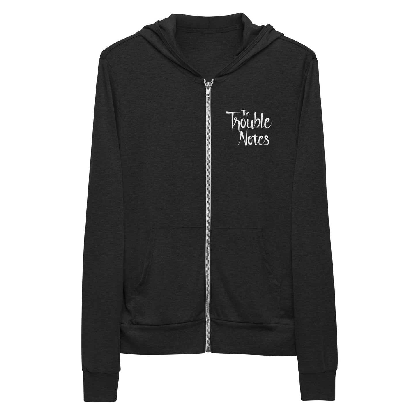 The Trouble Notes "Both Logos" WHITE (Print) Unisex Zip Hoodie