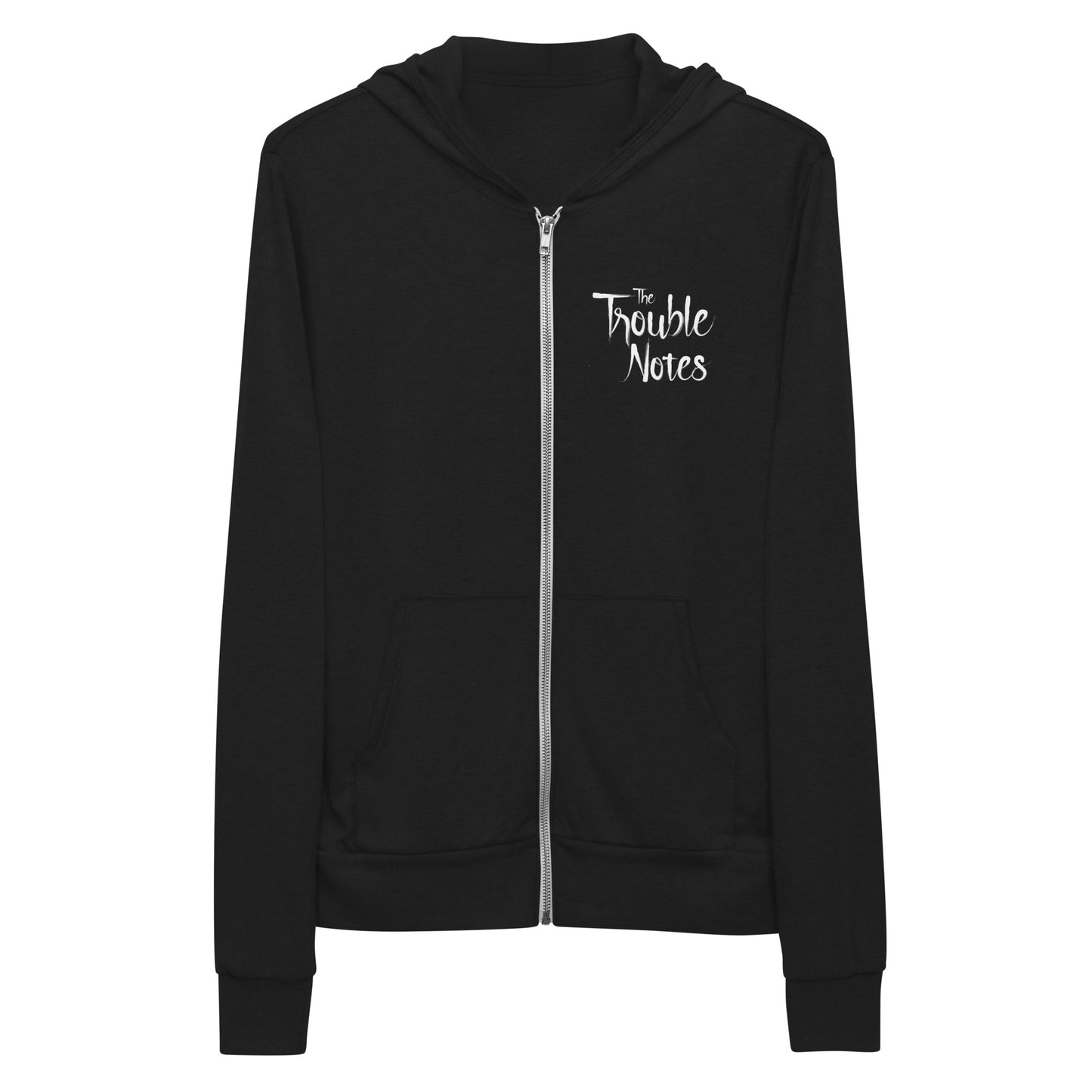 The Trouble Notes "Both Logos" WHITE (Print) Unisex Zip Hoodie