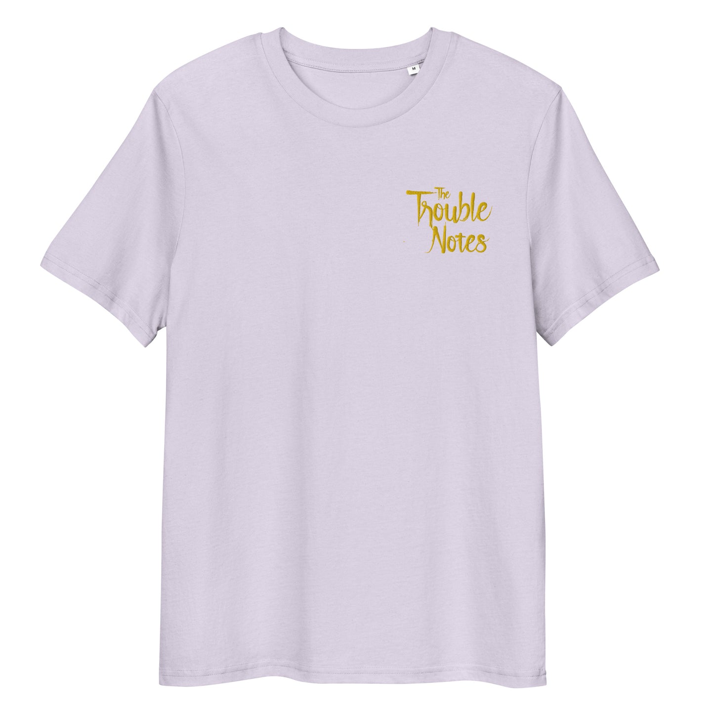 The Trouble Notes "Minimalistic Logo" GOLD (Embroidered) Unisex Organic Cotton T-shirt