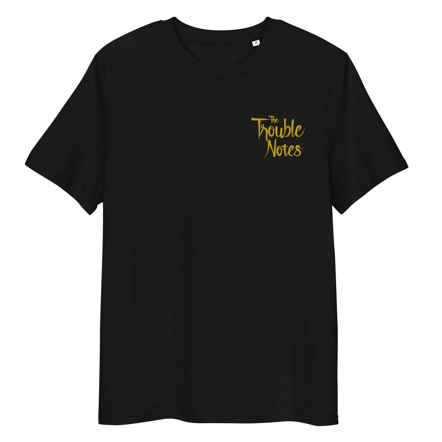 The Trouble Notes "Minimalistic Logo" GOLD (Embroidered) Unisex Organic Cotton T-shirt