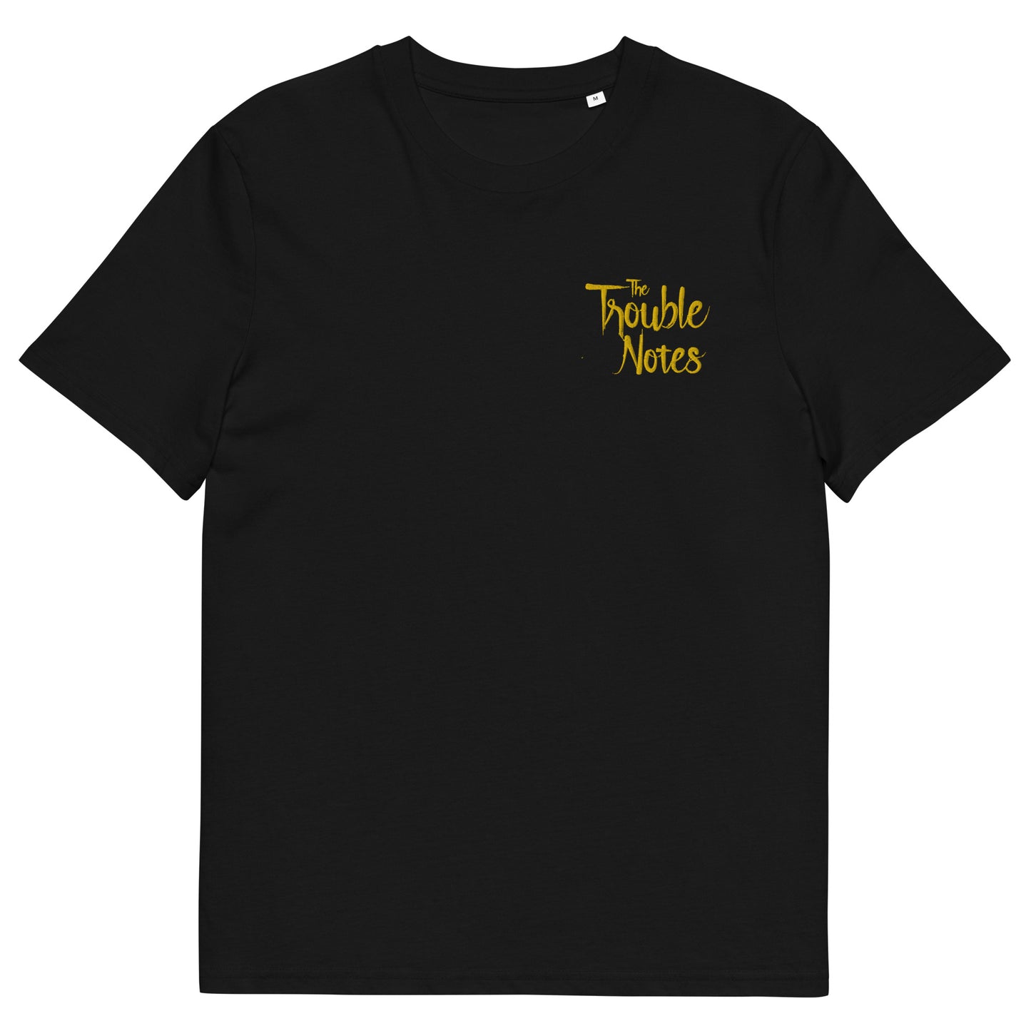 The Trouble Notes "Minimalistic Logo" GOLD (Embroidered) Unisex Organic Cotton T-shirt