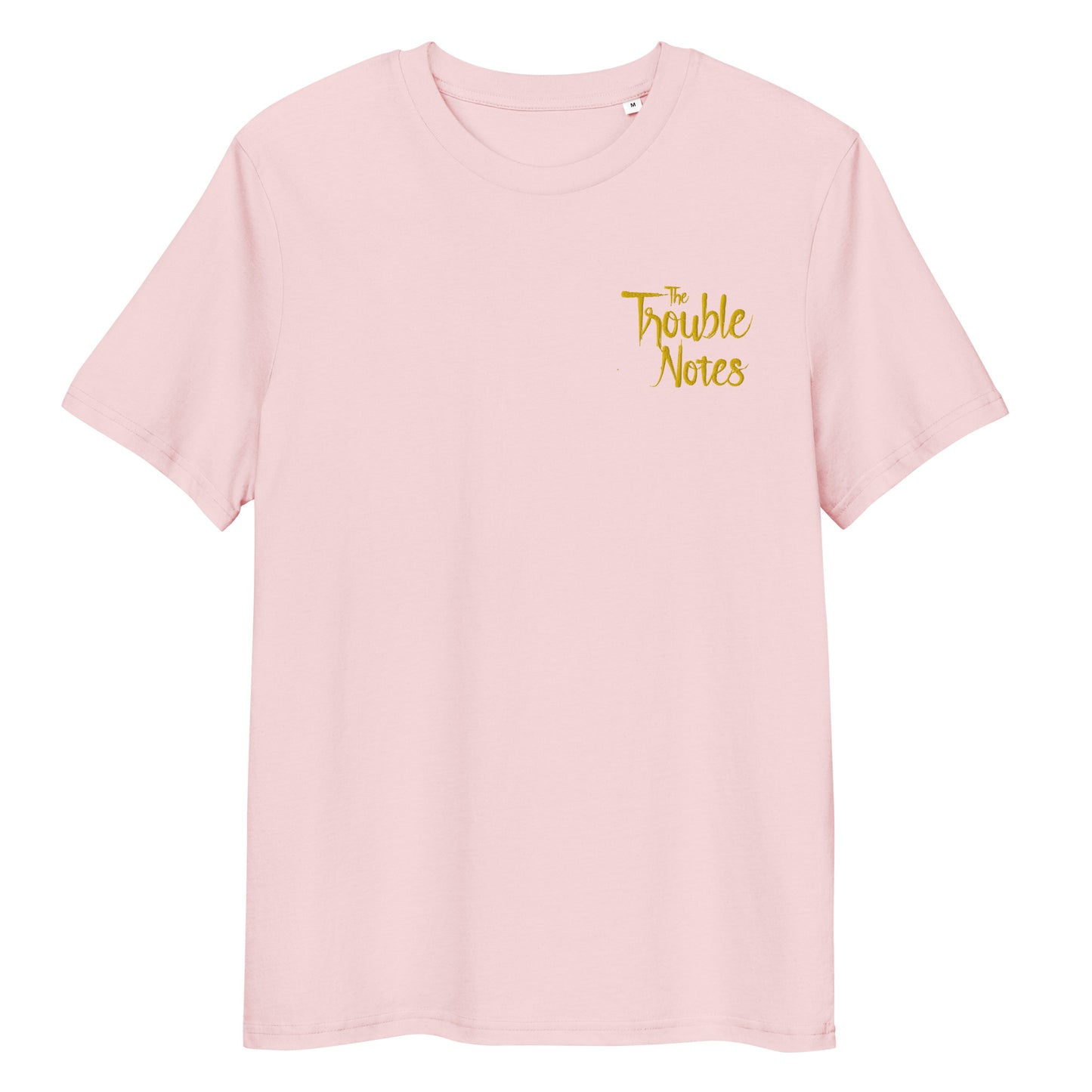 The Trouble Notes "Minimalistic Logo" GOLD (Embroidered) Unisex Organic Cotton T-shirt