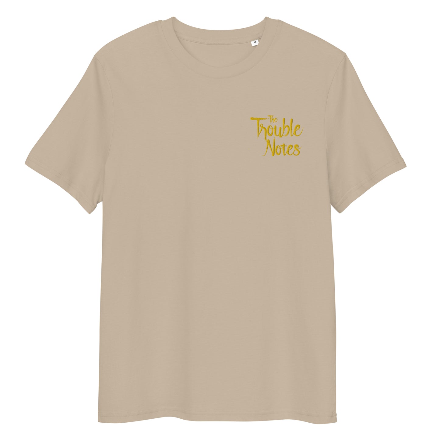 The Trouble Notes "Minimalistic Logo" GOLD (Embroidered) Unisex Organic Cotton T-shirt